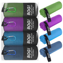 BOGI Microfibre Quick Dry Travel Towel - Soft Lightweight Gym Towel, Super Absorbent & Ultra Compact for Beach, Sports, Swimming, Yoga, Camping, Hiki