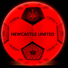 Hy-Pro Newcastle United Light Up LED Football Size 5 with Impact-Activated Lights - Light Up Ball with Auto-Shutoff & Enhanced Grip for Night Games -