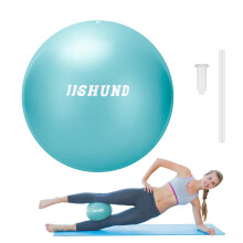 jjshund 25cm Pilates Ball, 9,8 Inch Small Exercise Mini Yoga Gym Ball for Home Gym Pilates, Yoga, Balance, Core Training, Stability, Stretching with