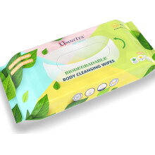40x Omnitex Biodegradable Extra Large Extra Thick Body Cleansing Wipes Microwaveable Rinse Free Wipes for Camping Festivals Elderly Bed Bath Alc