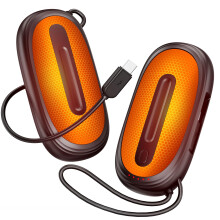 Hand Warmers Rechargeable 2 Pack,Fast Heating Level 5, Electric Hand Warmers with Type-C Cable, Hunting Essentials Ski Camping Gifts