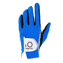 FINGER TEN Golf Gloves Men Left Hand for Right Handed Golfer in Blue Value Pack, Rain Grip Golf Glove Weathersof Durable All Weather for Pefect Swing