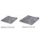 Square Chair for Seat Cushion Plush Buttock-45x45cm off white 3