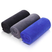 Meng Jiaran 3 Pack Gym Towels Microfibre Sports Sweat Towels 75x35cm Fast Drying&Absorbent Towel For Adults Gym Fitness,Yoga,Camping(Grey,Black,Blue)