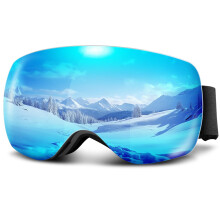 Tekwet Ski Goggles For Men Women Teens Blue,OTG Over Helmet Compatible, 100% UV Protection,Anti-fog Dual Lens, Anti-glare,Skiing Goggles for Snowboar