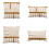 Housse de coussin style Boho, taie-Section deux 45x45cm 2