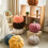 Creative Pumpkin Pillow Pumpkins Shaped Sofa Cushion-Purple 3
