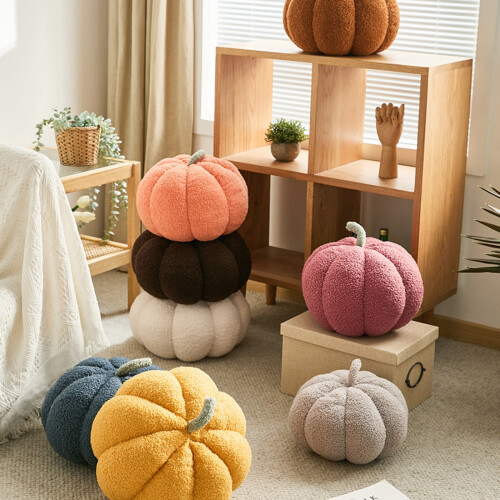 Creative Pumpkin Pillow Pumpkins Shaped Sofa Cushion-Purple 2