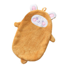 Serviette à main mignonne Double couche, serviette-Jaune