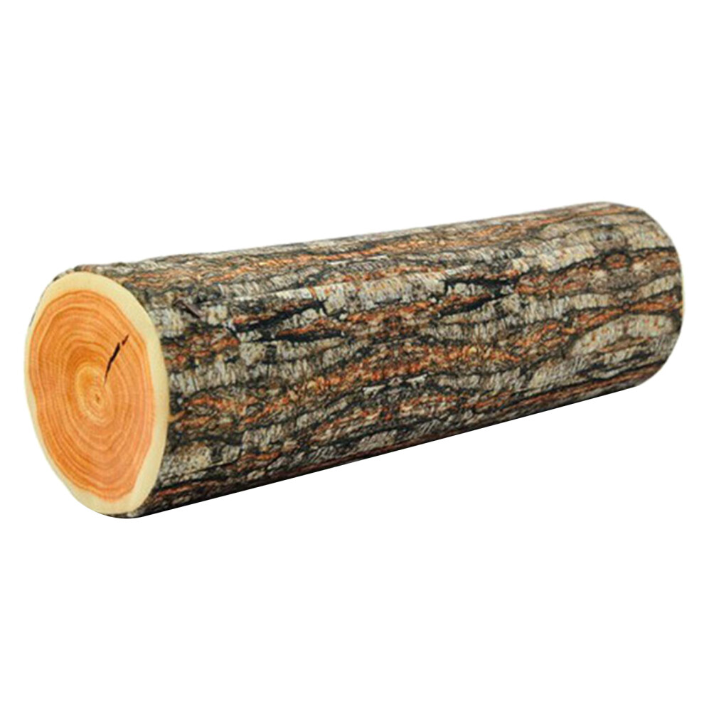 3D Digital Print Kids Funny Cute Wood Log Pillow Cylinder Throw