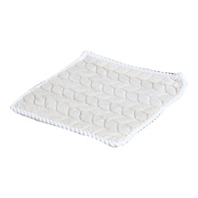 Chaise carrée pour coussin de siège, tapis-45x45cm blanc cassé