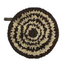 Tapis de reniflage pour chien, en forme de grande fleur,-Noir