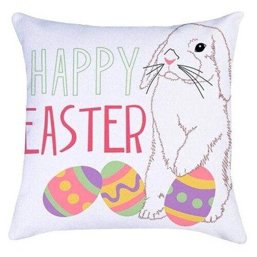 Car Cushion for Seat For Back Pain Easter Pillowcase Sofa-10