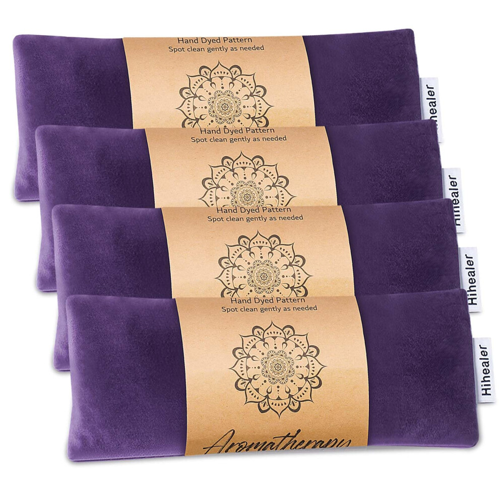 Hihealer Lavender Eye Pillow Yoga Meditation Accessories Aromatherapy Weighted Eye Mask For Sleeping, Yoga, Meditation, Self Care Relaxation For Wome
