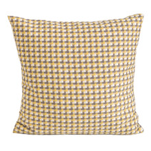 Simple Plaid Polyester Pillow Cover 45x45cm Pillows for-Yellow