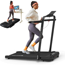 Mobvoi Home Treadmill SE Smart AI 3 in 1 Folding Treadmill Walking Pad Under Desk Running Machine 2.5 HP Compact Portable Remote Control TicSports AP