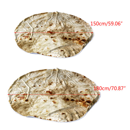 Tortilla Cover Blanket Round-120cm in diameter Style Three 2