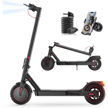 iScooter Electric Scooter, 350W Motor i8/i9 Electric Scooters Adult with Cuise Control, 20-30KM Range, 8.5Inch Tires, 3 Speed Mode, Double Braking Sy