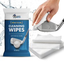 Happy Golfer Golf Club Cleaner Wipes | Golf Ball Cleaner | Golf Accessories for Men and Women | Perfect Golf Gift