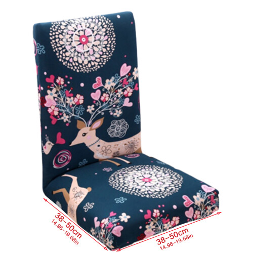 Housse de chaise de salle à manger extensible de noël, motif-5 2