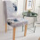 Housse de chaise de salle à manger extensible de noël, motif-5 6