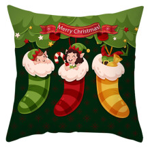 Kerstkussen voor hoes 45x45cm Perzikhuidkussen Kussenhoes-10