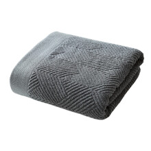 Serviette de bain en coton 70x140cm, Simple, couleur unie,-gris