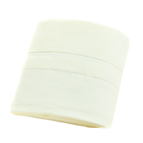70x140cm Oversized Cotton Bath Towel Solid Color Jacquard-White