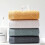 Serviette de bain en coton, 3 pièces, couleur unie, pour-Blanc 7