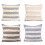 Housse de Coussin Oreiller en Coton pour étui ondulé-Noir 2