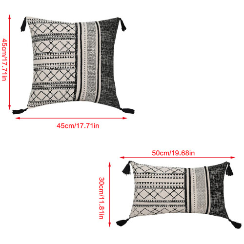 Morocco Style Jacquard Lumbar Throw Pillow for Case with-91P 2