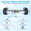 RCB RCB Hoverboard 8.5" all terrain hoverboards, APP control function, integrated LED Bluetooth with powerful motor, electric skateboard self balance sco 4