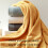 70x140cm Cotton Bath Towel Simple Solid Color Wavy-Yellow 6