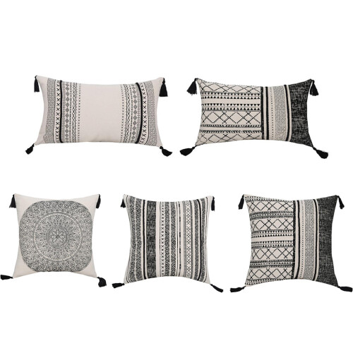 Morocco Style Jacquard Lumbar Throw Pillow for Case with-91P 1