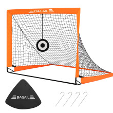 Bagail Football Goal, Pop up Football Net with Target Goal, Ground Pegs and Portable Carry Bag, Easy to Assemble, Ideal for Garden Training and Recre