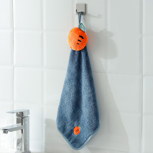 Hanging Hand Towel Microfiber Cartoon Fruit for Doll-White 2