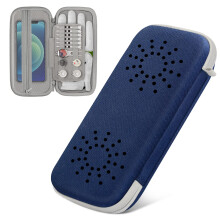 douper Golf Accessories Holder, Gloves Case with Soft Shaper Divider and Airflow Holes, Hard Organizer with Storage Slots for Phone Tees Divot Tools
