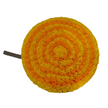 Tapis de reniflage pour chien, en forme de grande fleur,-Jaune