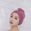 Bonnet de cheveux secs en molleton de corail,-gris bleu 6