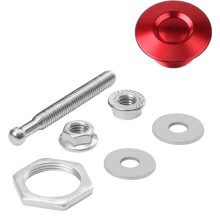 (Red) Retrofit Hood Wrap Buckle High Quality Vehicle Front Cover Hood Wrap Buckle for Car