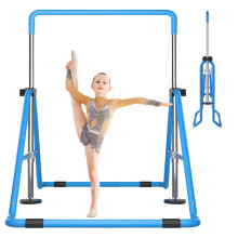 DOBESTS Gymnastics Bar, Kids Folding Horizontal Bar, Adjustable Height Gymnastic Horizontal Bars, Junior Gymnastic Training Equipment for Home Gym In