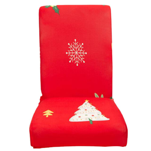 Housse de chaise de salle à manger extensible de Noël, motif-2