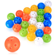 Xiaomoyu 28 Pcs Golf Practice Balls Air Flow Hollow Practice Golf Balls 40m
