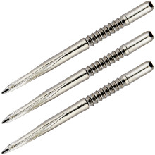 Unicorn Volute Replacement Steel Tip Dart Points  Nickel Plated Silver Colo