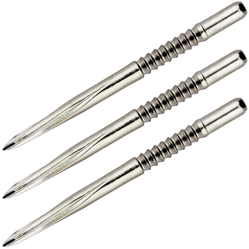 Unicorn Unicorn Volute Replacement Steel Tip Dart Points  Nickel Plated Silver Colo