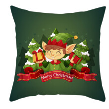 Oreiller de noël pour étui 45x45cm, housse de coussin en peau-8