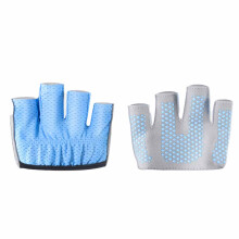 Half Finger Cycling Gloves, Anti-Slip Palm Padded Breathable Hollow Out for Weight Lifting Fitness Flexible Movement Microfiber Lightweight Non-Slip S