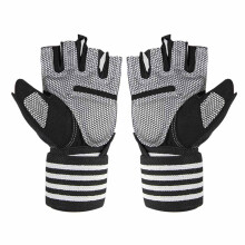 Luvas de treino com design ergonômico, proteção total da palma em malha elástica ventilada premium e material respirável para maior conforto.