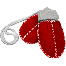 Lambskin Winter Warm Mitten Thick Knitted Soft Plush Breathable Outdoor Activities