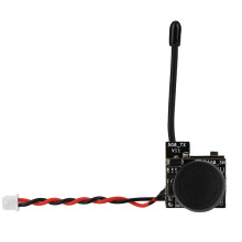 High Definition FPV Transmitter, Micro Size Video Transmitter with Plug And Play Camera for FPV Quadcopter Drone Wireless Radio Transmission, Wide Ang